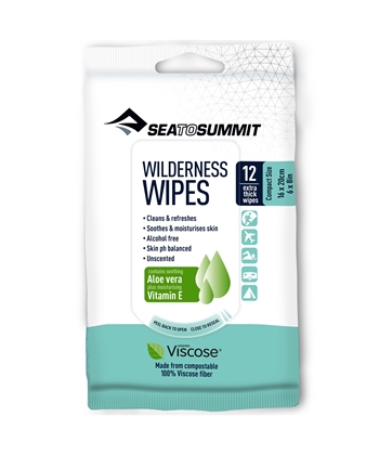 Sea to Summit Wilderness Wipes - 12 Extra Thick Wipes - Vaskeservietter